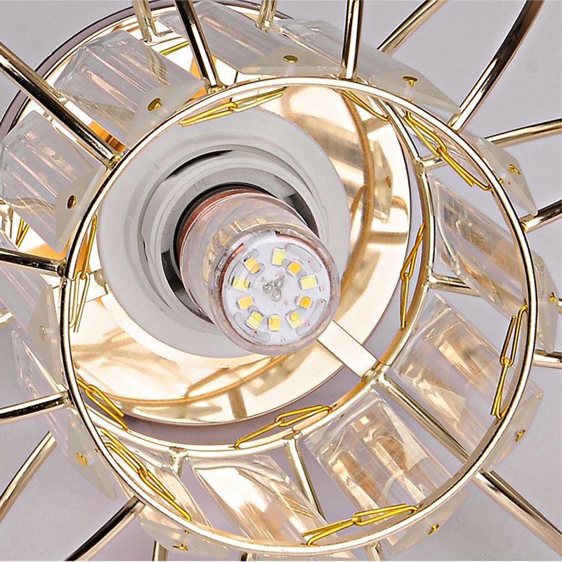 Luminaire de plafond de lanterne de Style moderne, luminaire de plafond d'allée en cristal