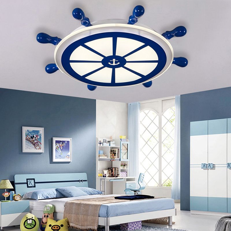 Plafonnier encastré à gouvernail en métal luminaire encastré pour chambre d'enfant