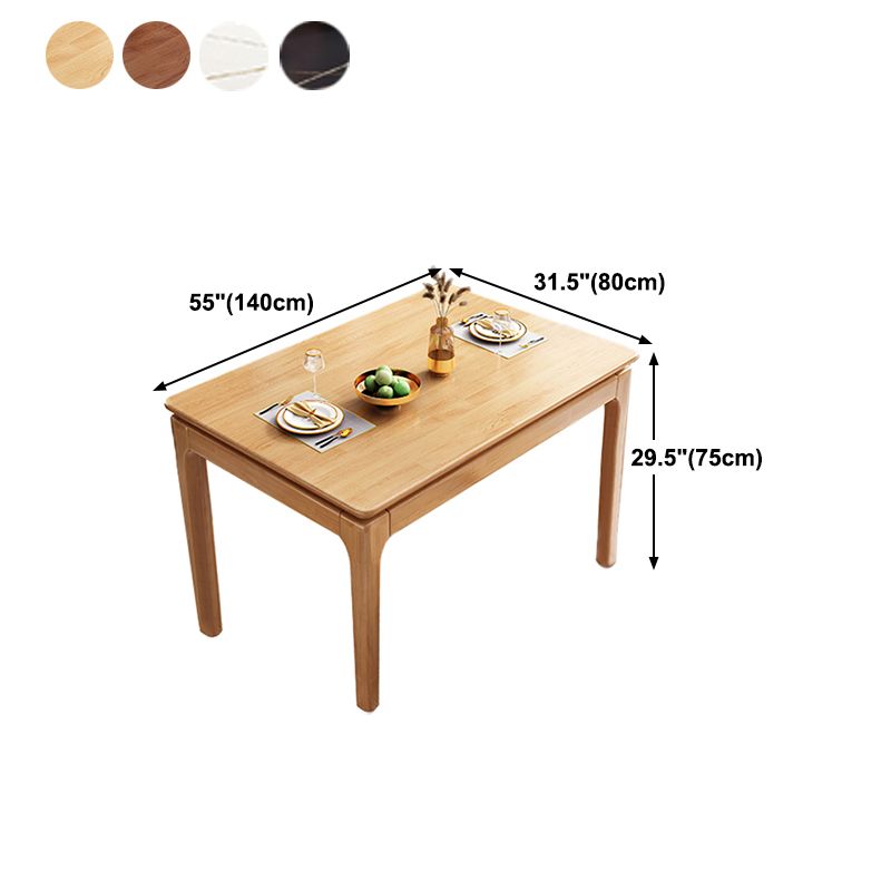 Rectangle 4-foot Dining Room Collection Midcentury Style Dining Table for Home