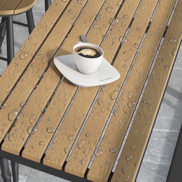 Modern Outdoor Pub Dining Set 1/2/5 Pieces Rectangle Metal Counter Height Pub Set