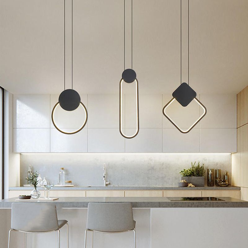 Lumière pendentif minimalisme en aluminium LED-LED PLACE PLADIER POUR LED POUR CHAMBRE