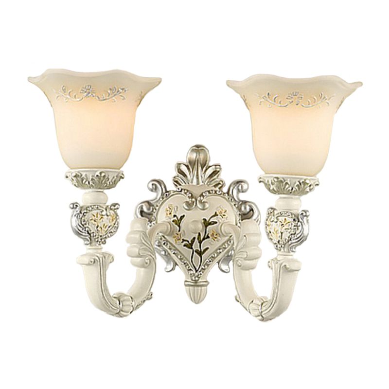 Bloom Soot Room Sconce lampe vintage Verre laiteux