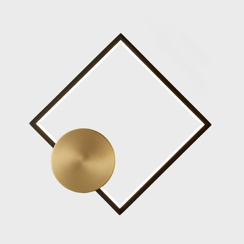 Geometrische Form Metallwandbeleuchtung moderne ein Lichtwandmontageleuchte