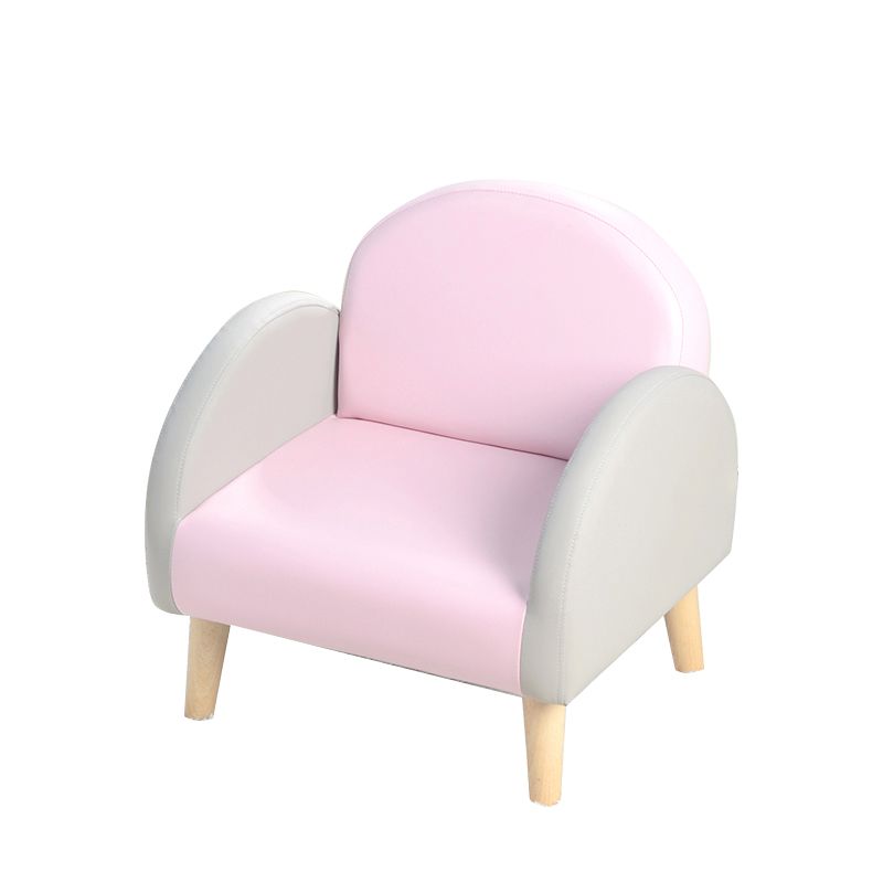 Modern Leather Tight Back Rolled Arm Sofa Couch for Children