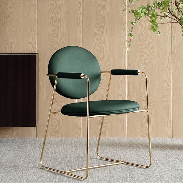 Skandinavische Küche Essarm Stuhl Metall Öffnungsrücken Essarm Stuhl