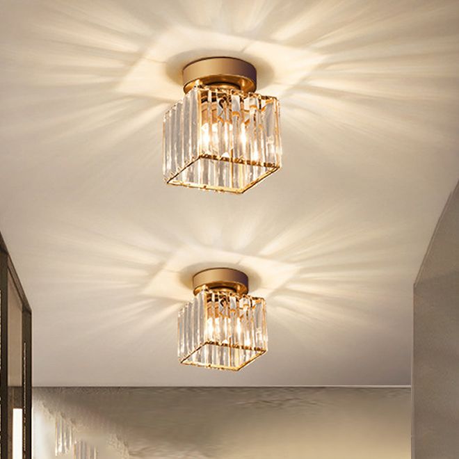Nordic Ceiling Light Crystal Flush Mount Light Fixture for Bedroom