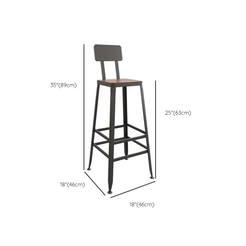 Industrial Manufactured Wood Pub Set 1/5 Pieces Rectangle Bar Table with Metal Stools