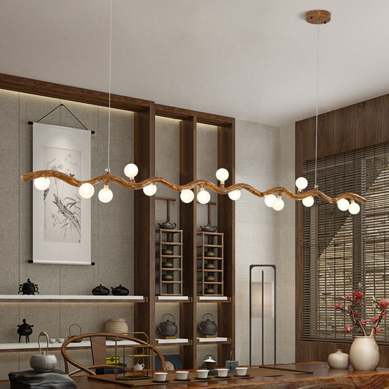 Modern Style Hanging Island Light Creative Hanging Lighting Fixture for Dining Room