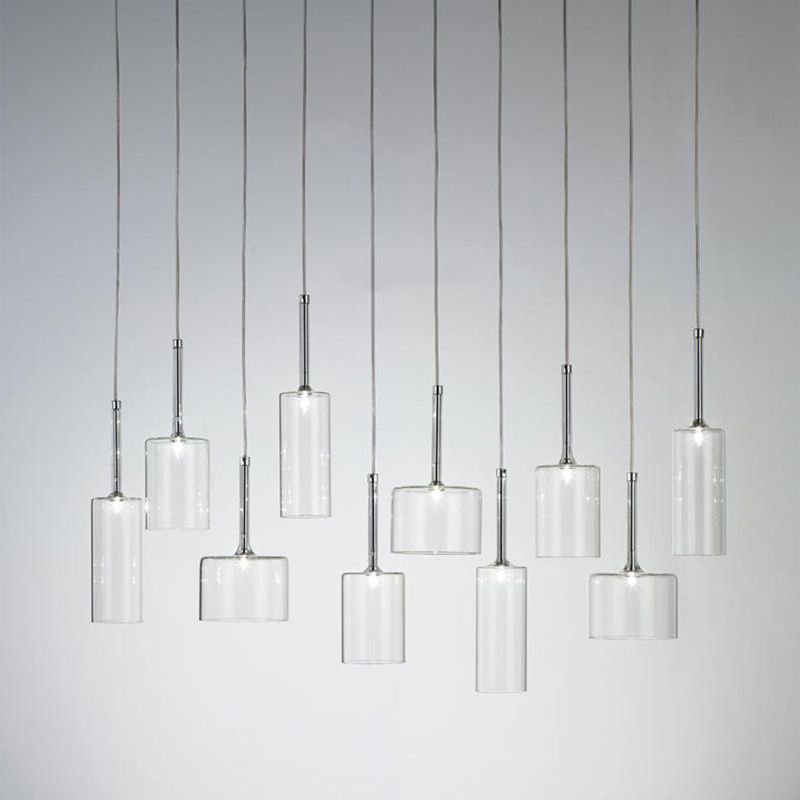 Klares Glas Deckenleuchte Ding Room Schlafzimmer 1 Licht modernes hängendes Licht