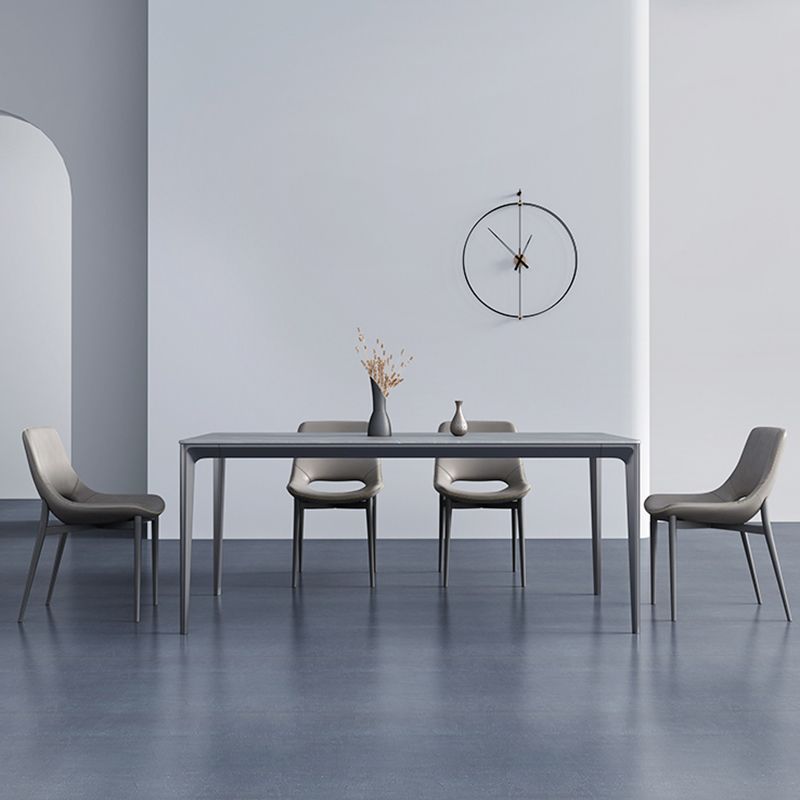 Industrial Side Chair Open Back Metal Dining Room Chair for Home