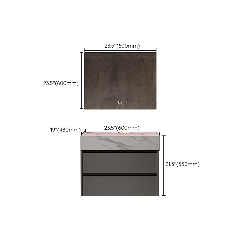 Modern Wall-Mounted Vanity Mirror Cabinet Sink Bathroom Vanity Cabinet