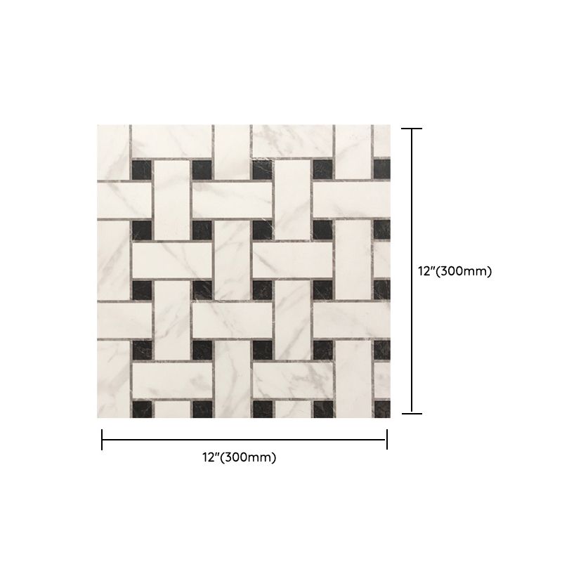 Modern Style Floor Tile Straight Edge Square Fabric Look Floor Tile