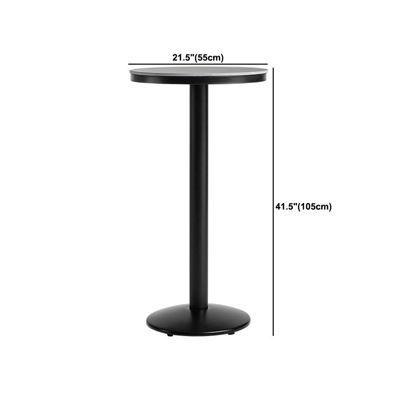 Industrial 1/2/3 Pieces Round Bar Table Set Sintered Stone Bistro Set