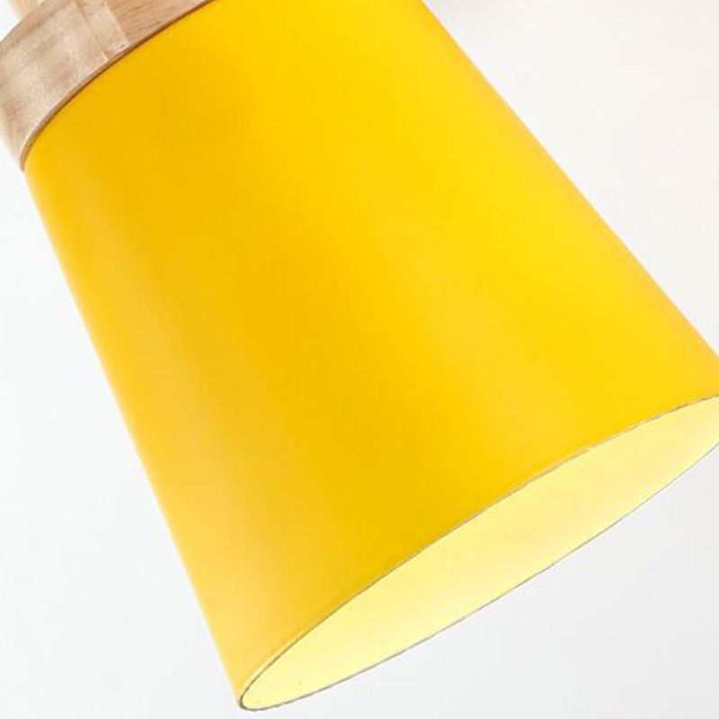 Nordic Style Holzwandlicht farbenfrohe einfache Wandleuchten für Schlafzimmer