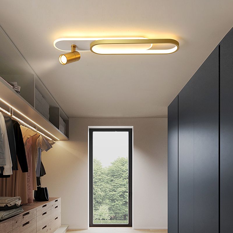 Ultra-dunne Lineaire Flush Mount Metal LED New Modern Flush Ceiling Light voor de Hallway