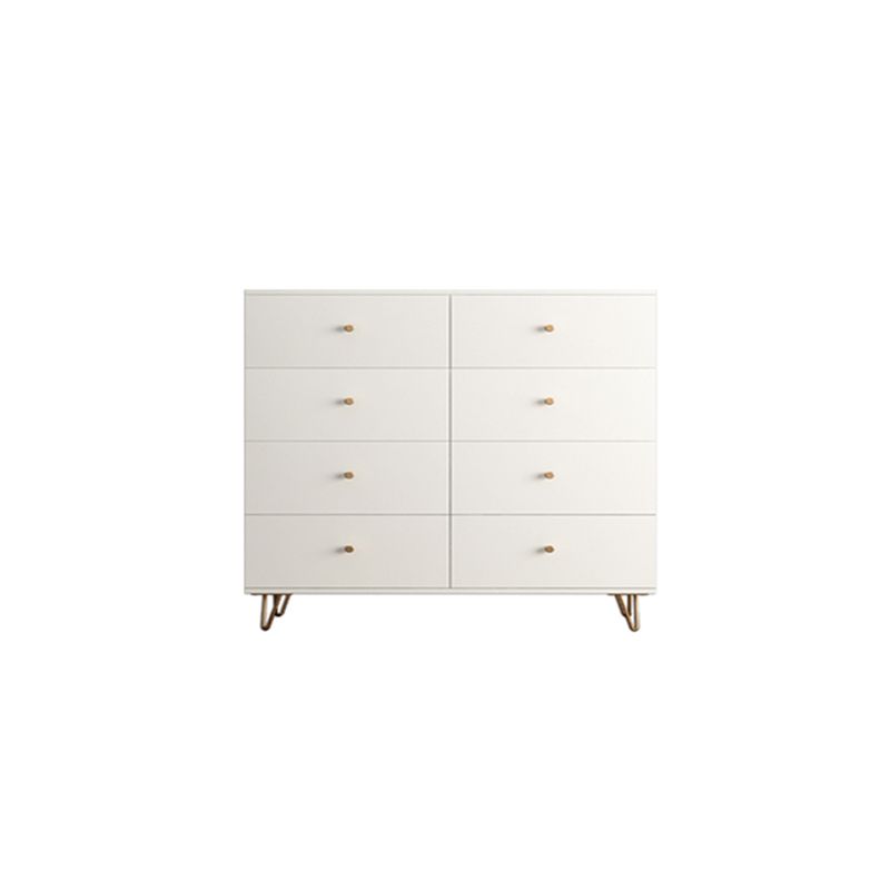 15.74" Wide Modern Accent Chest White Accent Cabinet with Drawers
