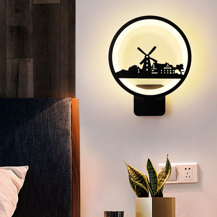 Lumière réglable 1 Applexionne de mur de nuance rond