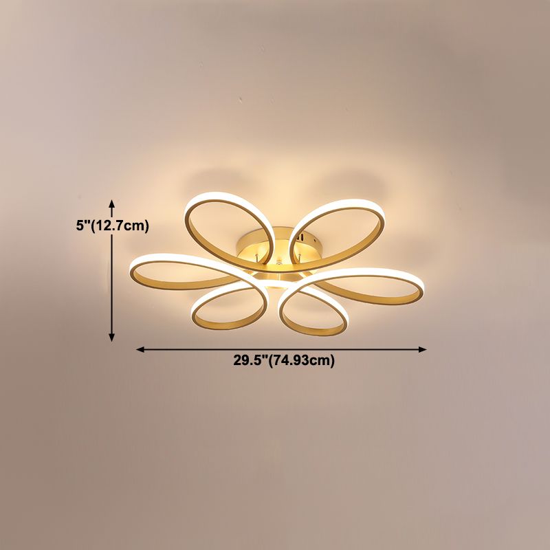 Luminaires encastrés modernes Lampes encastrées en métal linéaire à 1 lumière en or