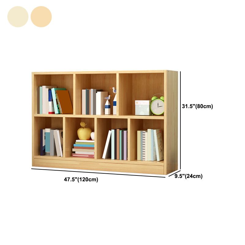 Wood Bookshelf Matte Finish Contemporary Style Bookcase for Home Office