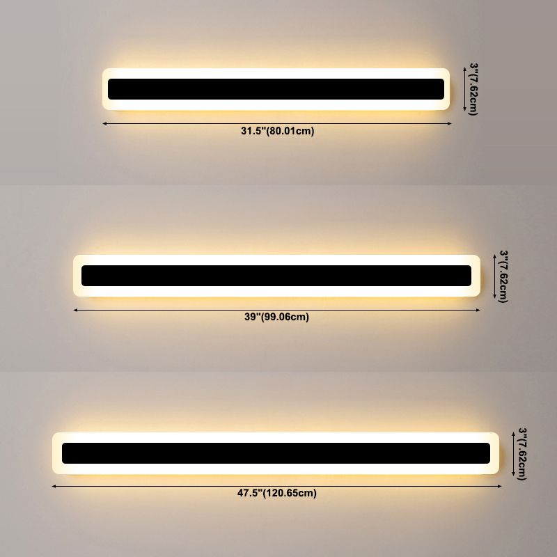 Linearer Schatten Metall Wandleuchte modern