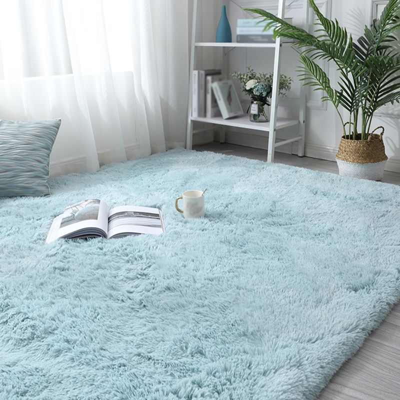 Multicolor Comfort Area Carpet Polyester Solid Indoor Rug Anti-Slip Backing Carpet for Living Room