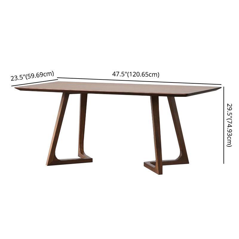 Fixed Contemporary Solid Wood Kitchen Table Set Square Table Furniture for Home Use