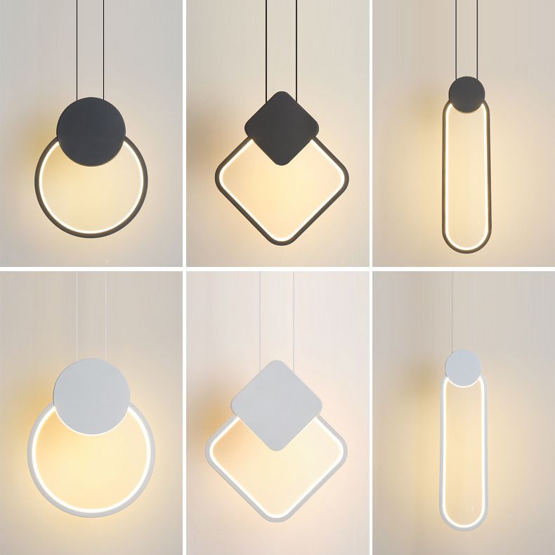Geometric Ceiling Pendant Light Metal Modern LED Pendant Lighting