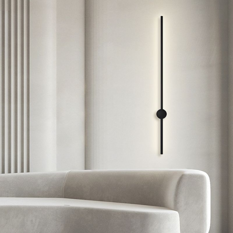 Modernism Metal Wall Mounted Sconce Black Wall Light for Living Room