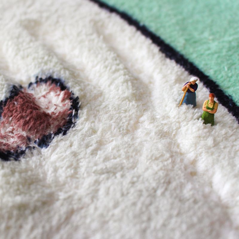 Light Color Abstract Carpet Polyester Modern Carpet Washable Carpet for Living Room