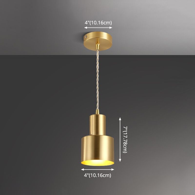 Forme cylindrique en métal Lumière suspendue à style postmoderne Pendre lumière suspendue pour le café