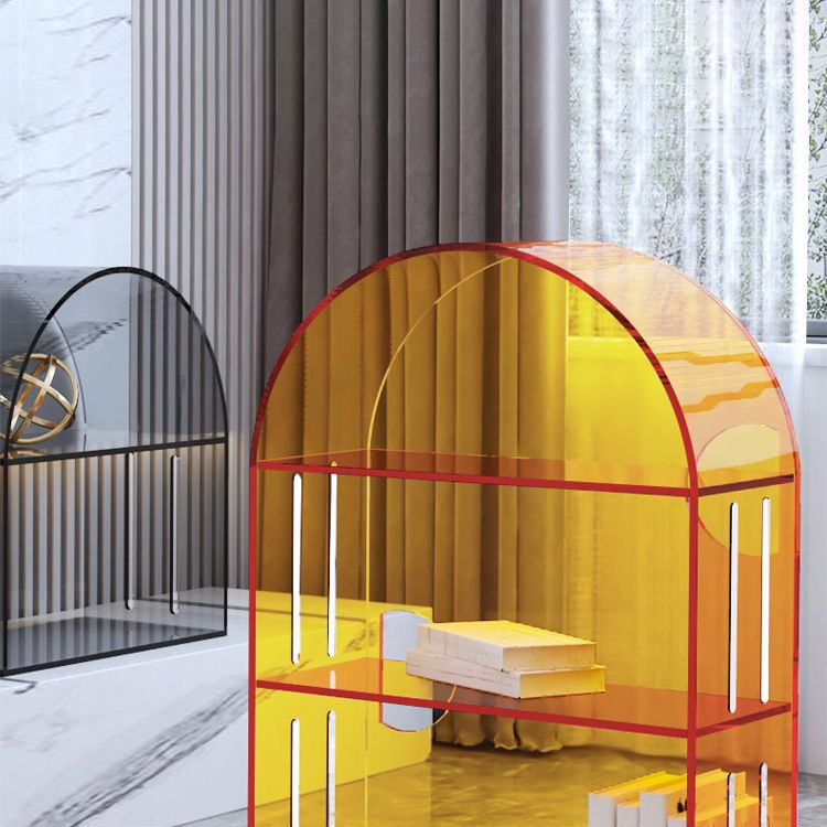 Glam Acrylic Bookshelf Standard Shelf Bookshelf for Home Office 11" W