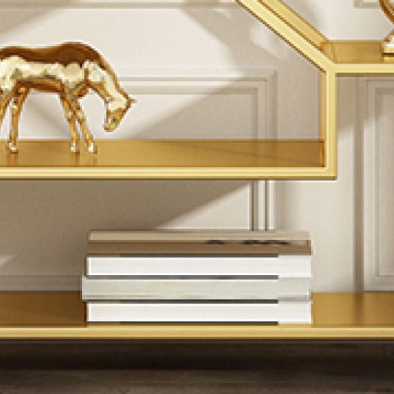 Modern Bookshelf Open Back Standard Metal Bookcase for Study Room