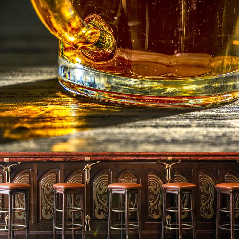 Contemporary Photography Wine Wall Mural Moisture Resistant for Pub Shop