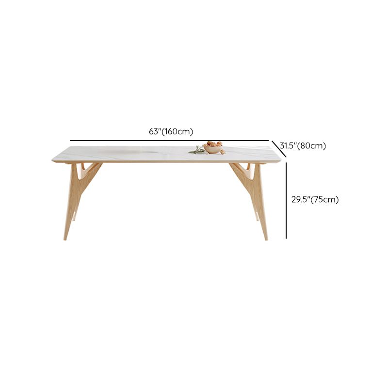 Modern Dining Table Set 1/4/7 Pieces with Wood Base Kitchen Furniture Set