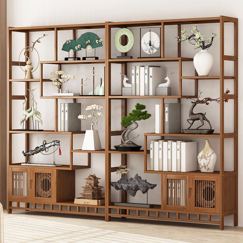 9.84" Wide Modern Wooden Shelf Bookcase Matte Finish Etagere Bookshelf