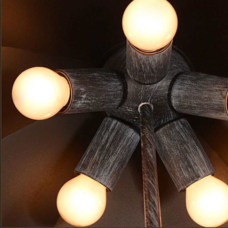 Umbrella Metal Hanging Chandelier Lamp Art Deco Bar Ceiling Pendant Chandelier
