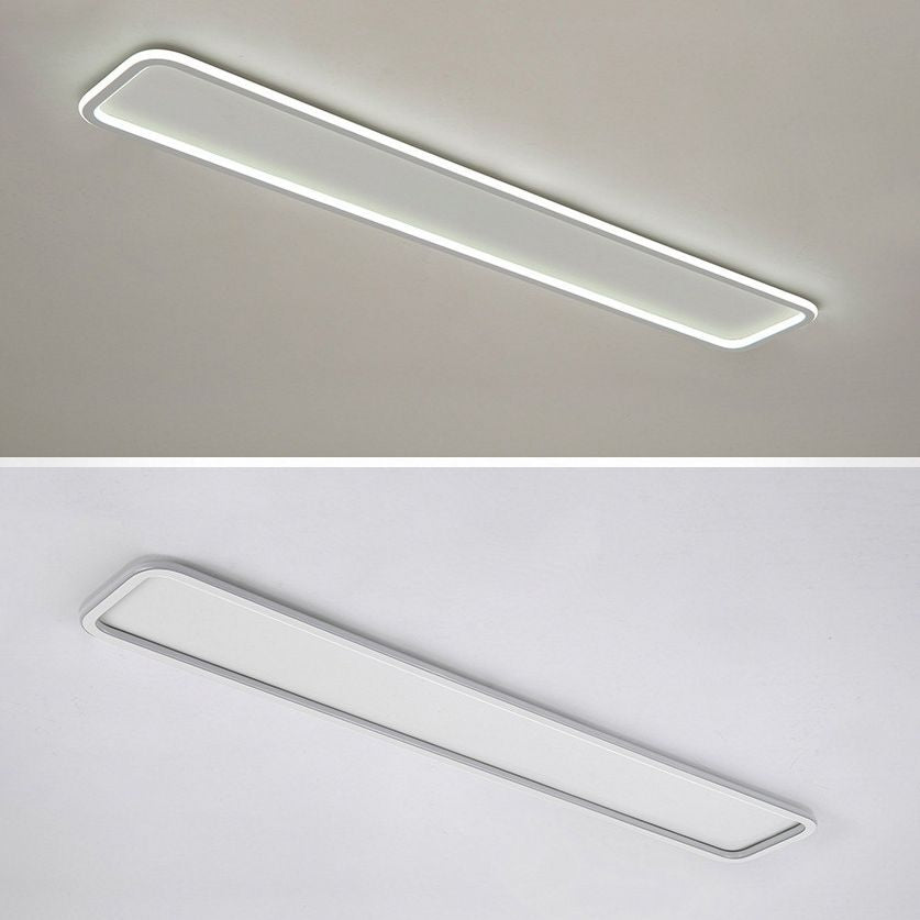 Rechthoekige Flush Mount Plafond Licht met Acryl Shade voor Woonkamer Restaurant