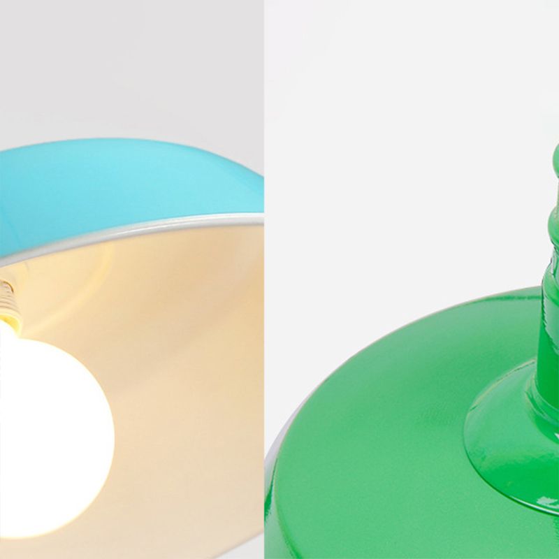 Moderne Macarons minimalistische Scheune Anhänger Leuchtmetall 1 Leichter Esszimmer Tisch Anhänger Beleuchtung