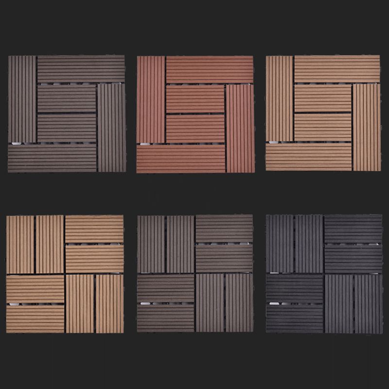Modern Plastic Wood Laminate Plank Flooring Outdoors Mildew Resistant Laminate