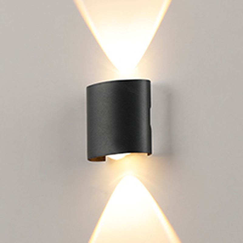 Metal Wall Sconce Lighting Black/White Wall Mounted Lights for Outdoor