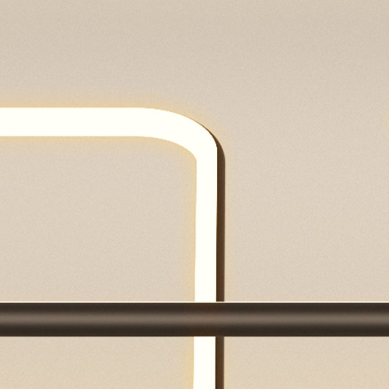 Squared Ceiling Mounted Fixture Modern Style LED Aluminum Ceiling Lighting