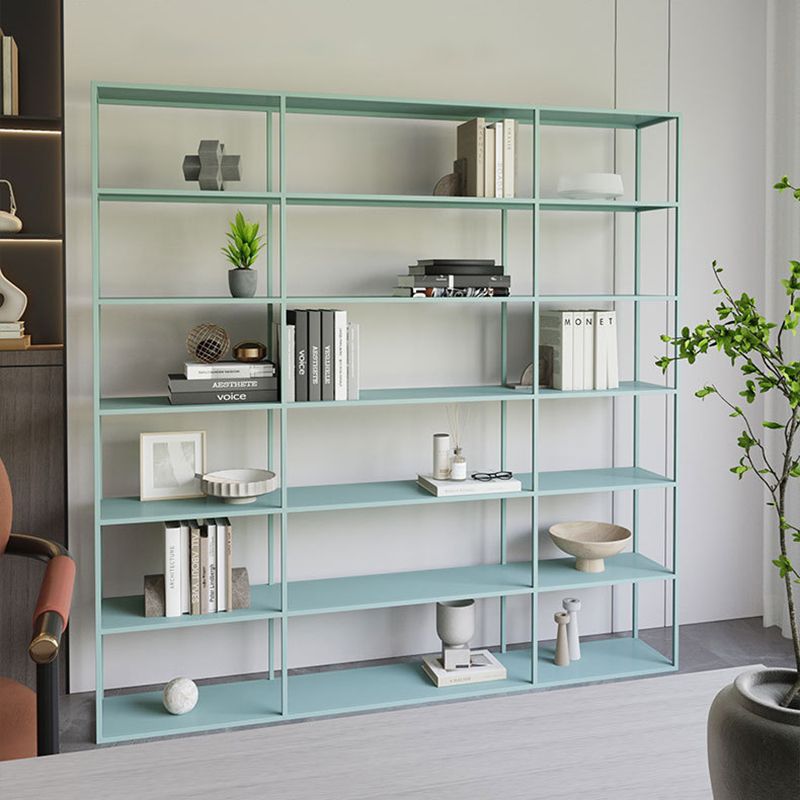 Industrial Antique Finish Shelf Bookcase Etagere Metal Bookshelf with Shelves