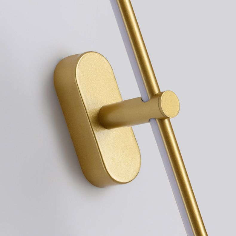 Lámparas de pared de tocador lineal de estilo minimalista moderno.