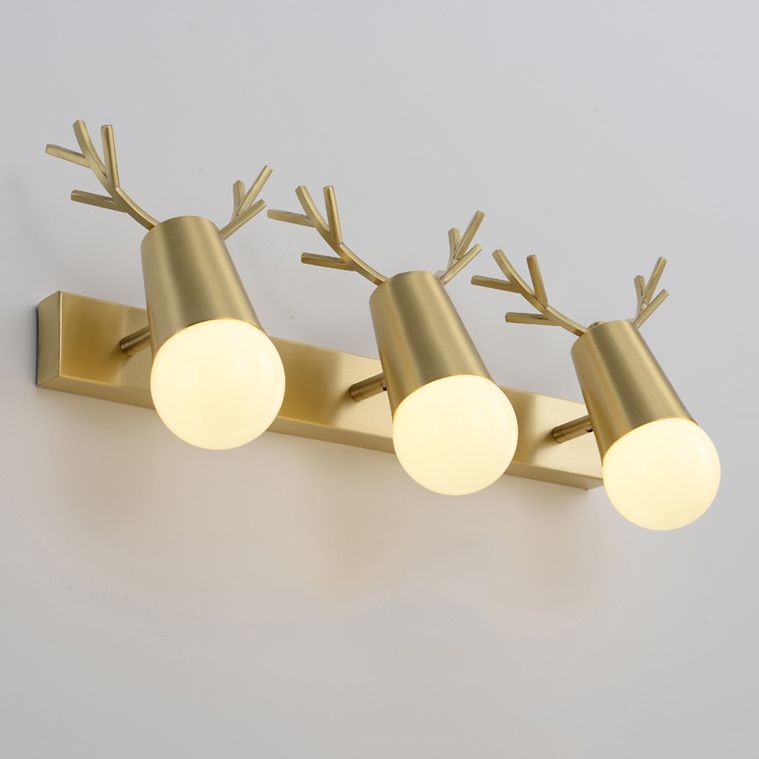 Applexion murale en verre blanc moderne miroir de toilette américaine Lumière légère légère