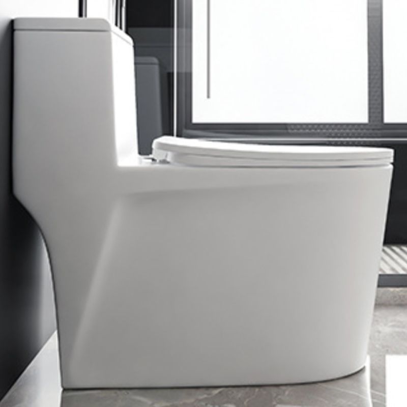 Contemporary 1-Piece Toilet Bowl Floor Mounted White Urine Toilet for Bathroom
