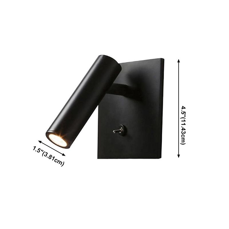 1-Licht-Zylinderwandmontage Leuchte Aluminium Moderne Stil Wandleuchte Beleuchtung