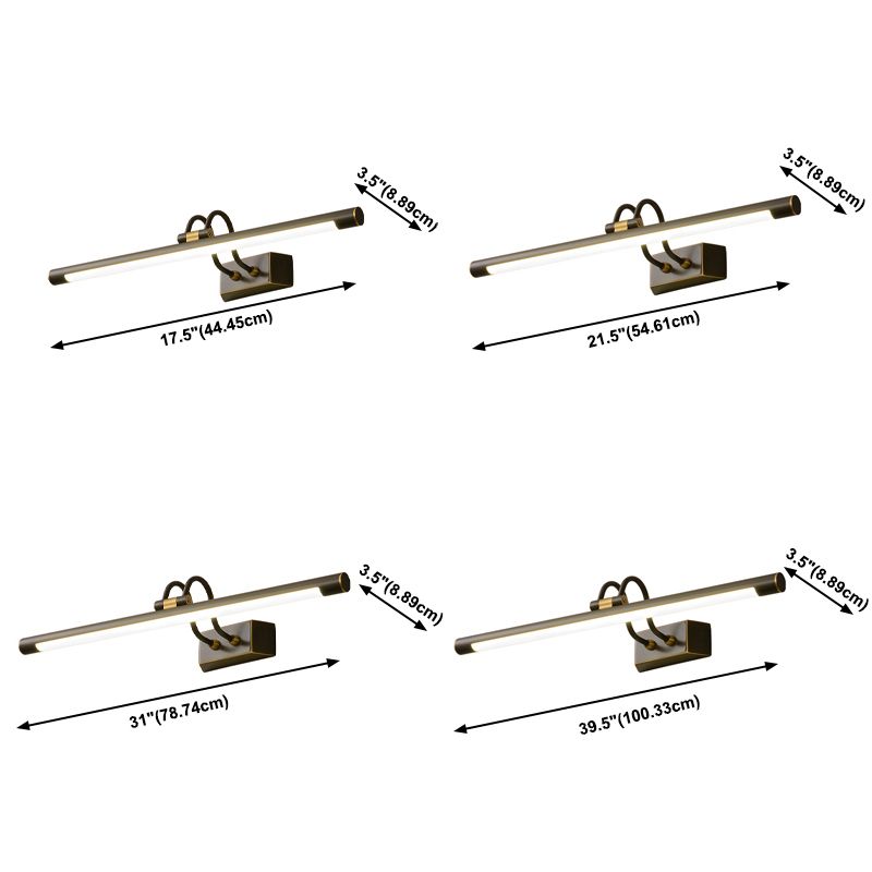 Brass LED Wall Sconce Simplicity Wall Lighting Ideas Household Lamp for Bathroom