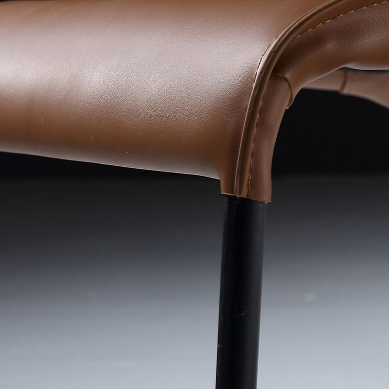 PU Leather Industrial Dining Chairs Kitchen Indoor Parsons Chair