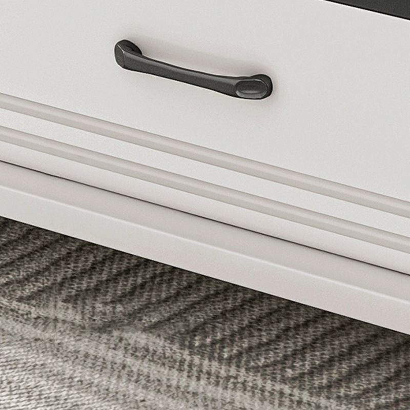 4 Legs Coffee Table Rectangle Single Stone Cocktail Table with Storage