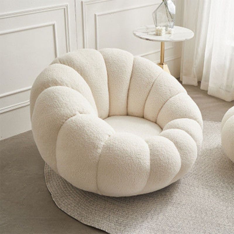 Modern Arm Chair, Wool Blend / Velvet Upholstered Accent Chair, 37"(W) X 37"(D) X 26"(H)